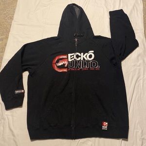 ECKO UNLIMITED MENS FULL ZIP HOODIE SIZE 2X-LARGE COLOR BLACK
